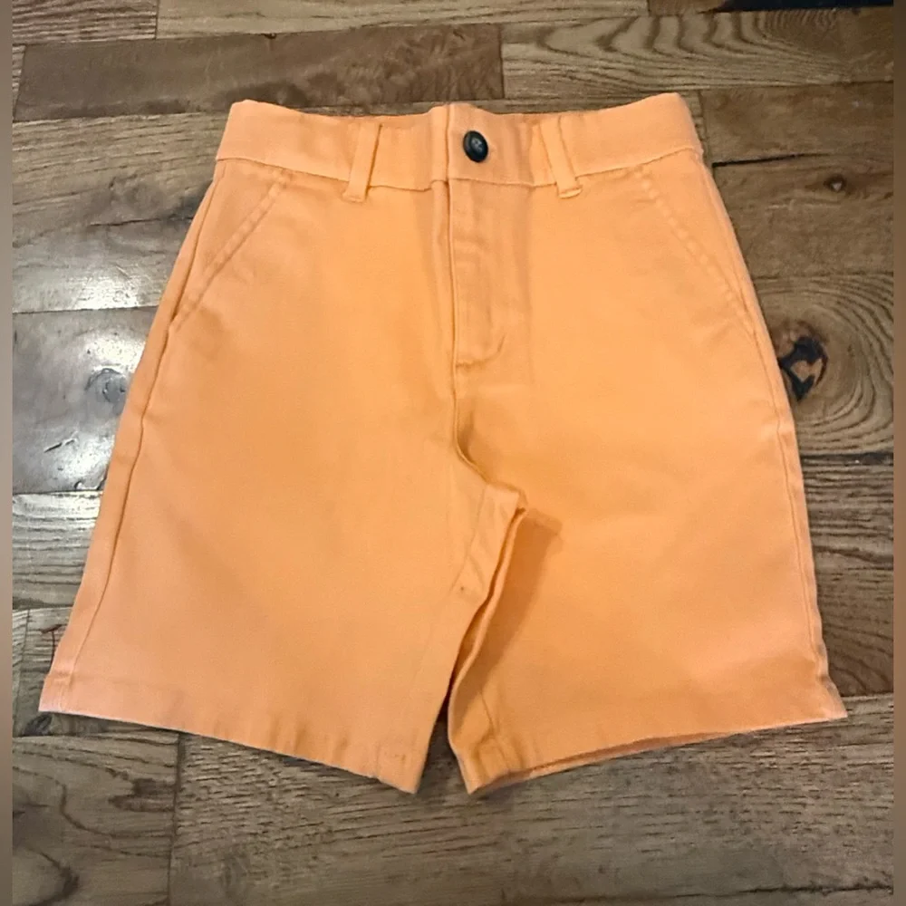 NWT. Janie & Jack. The Twill Short. Orange. Size 6.